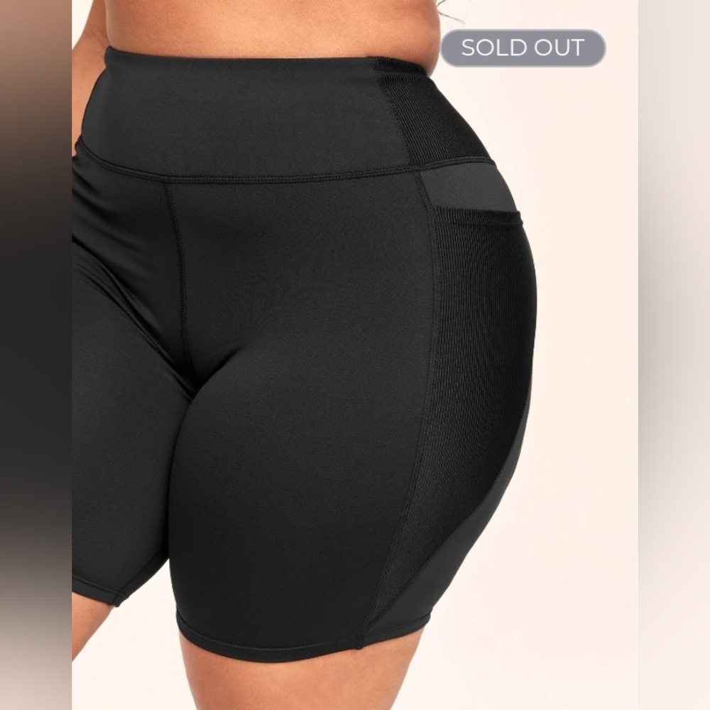 NEW NWT AdoreMe Plus Size Bailey Brushed Biker Short Size 3XL - Picture 4 of 5